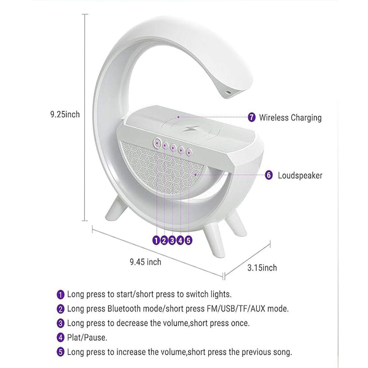 π Tocexy 3-in-1 Speaker Lamp β Light, Sound & Power in One