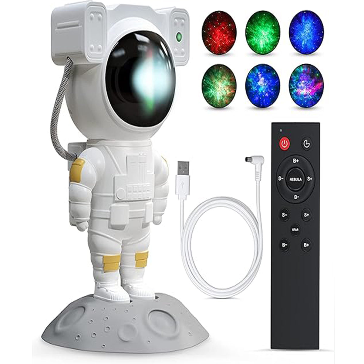 ๐ One94store Astronaut Galaxy Projector Night Light