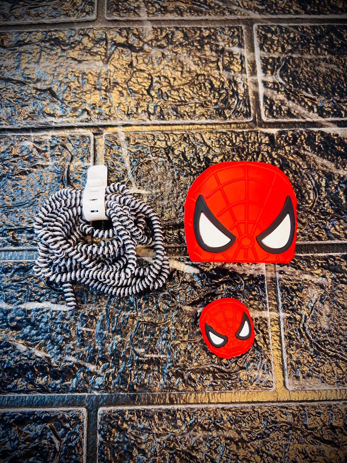 4CRAZEE Compatible for iPhone Charger Case Cover, Funny Cartoon Character, Silicone Charger Case Cover Compatible for 18-20W 360 Degree Full Protection Cover (SPIDERMAN))