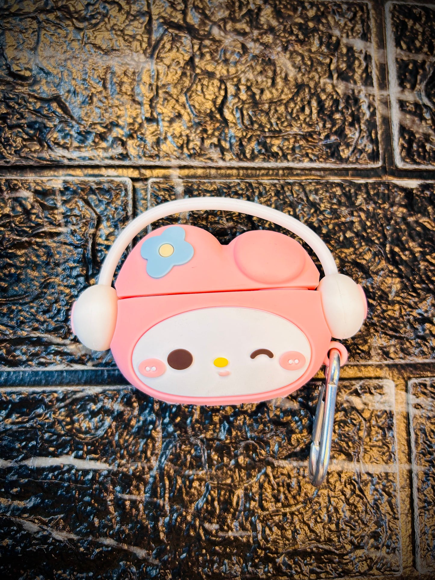 4CRAZEECompatible for AirPods Pro 2nd Generation Case Cover with Keychain, Soft Silicone Skin Case Cover Full Protective (Only Silicone Cover) (Cool Kitty)
