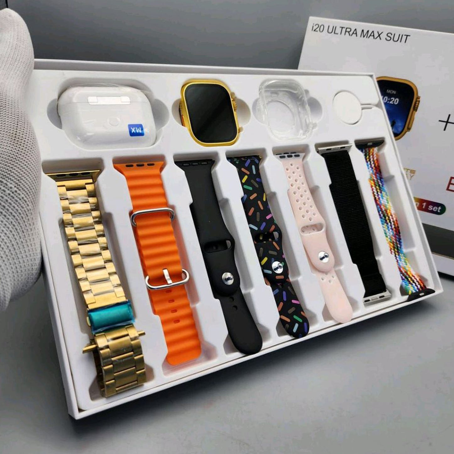 i20 Ultra Max Suit Smart Watch Combo